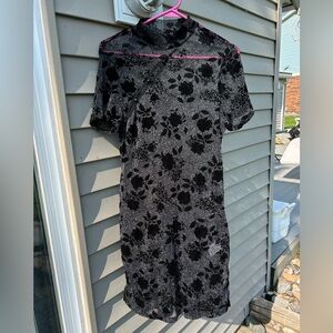 SHEIN new sheer black dress